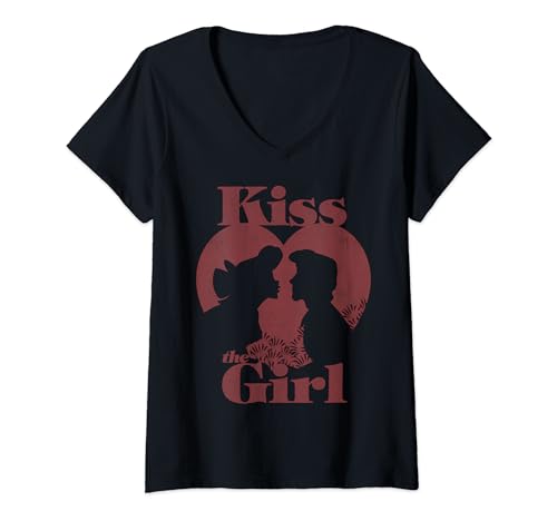 T-shirt Disney col V femme coupe ajustée Ariel La Petite Sirène doux