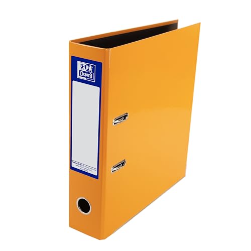 Oxford Archivador de palanca A4 de alta calidad, carpeta individual naranja, resistente