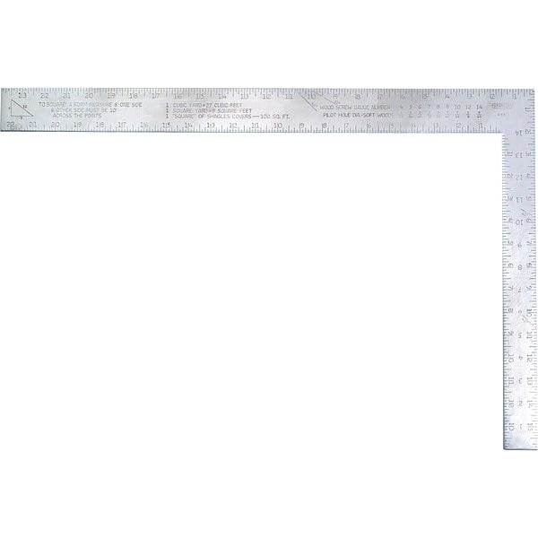 Carpenters Square, Alum, 24 x 16 in, Mfr: 45-300-A