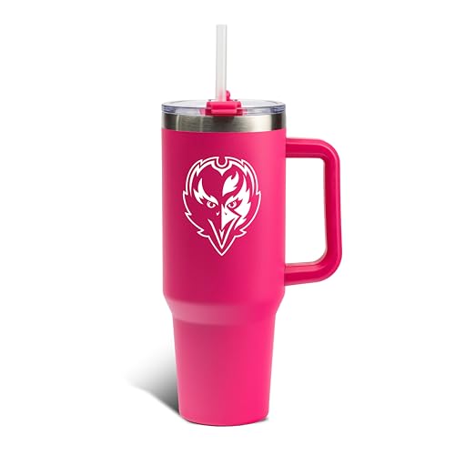 Image of The Memory Company Officially Licensed NFL - Baltimore Ravens 40oz Pink Game Day Tumbler with Team Logo