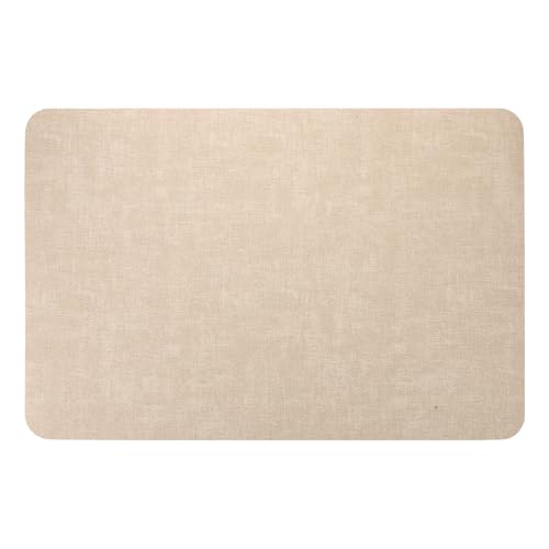 ELAYARD Reposamanos para Mesa de Manicura Grande Color Caqui, Tapete Protector Antideslizante de Cuero Pu Resistente a Rayones para Salón y Uso Profesional de Uñas