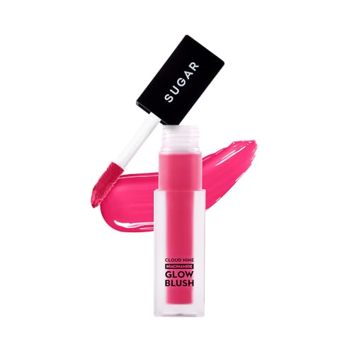 Image of SUGAR Cosmetics Cloud Nine Niacinamide Glow Blush | Long lasting & Ultra-Pigmented | Dewy Finish | 7.6ml - 04 Candy Pink