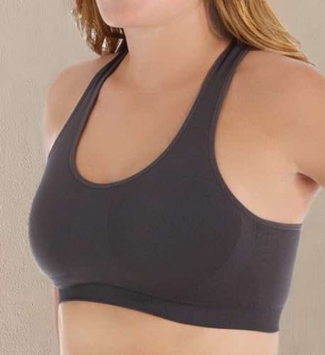Image of Jockey womens Mid Impact Removable Cup Seamless Sports Bra