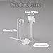 100PCS Empty Perfume Sample Bottles, Transparent Clear 1ml 1/4 Dram Empty Glass Sample Vials, Mini Glass Refillable Samples Vial Containers with Clear Cap for Aromatherapy, Essential Oil, Fragrance