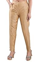 DREAM & DZIRE Golden Pants for Women in Plus Size & Small Size (2XL).