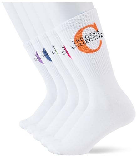 JACK & JONES Jacfiji Calcetines de Tenis Pack 5 Blanco Talla Única