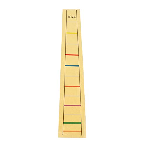 Jeenuuuder Violonchelo Marcador de Dedo Etiqueta Engomada Etiqueta - Multi, 3-4 Violonchelo