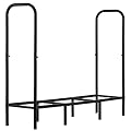 PHWOTAN Firewood Rack Stand for Outdoor and Indoor,3.8FT(Capacity 400 lbs) Heavy Duty Wood Racks Outdoor for Firewood,Fireplace Logs Holder,Metal Fire Wood Storage Organizer