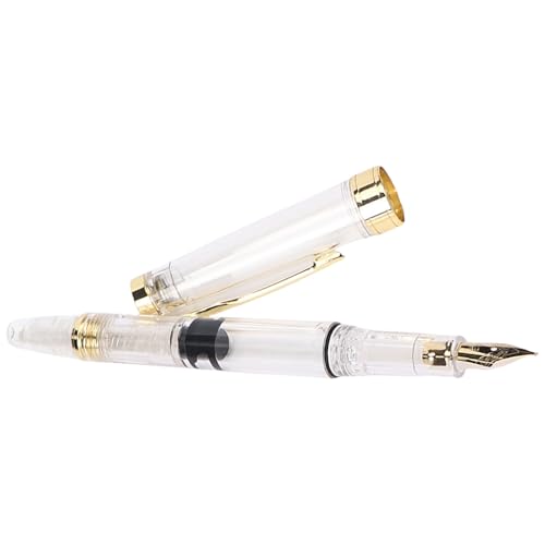 0.38mm 0.5mm透明な噴水ペン署名ペン書道事業執筆文房具学校用品噴水筆記小学校の供給