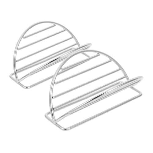 NAMOARLY Effortless Taco Baking Serving: Stainless Steel Taco Rack Trays Holder for Taco Bar