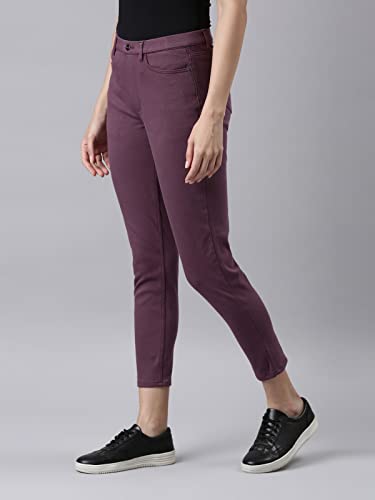 Image of GO COLORS Soft Cotton Blend Printed Jeggings Ankle Length for Women| Breathable, Mid Rise