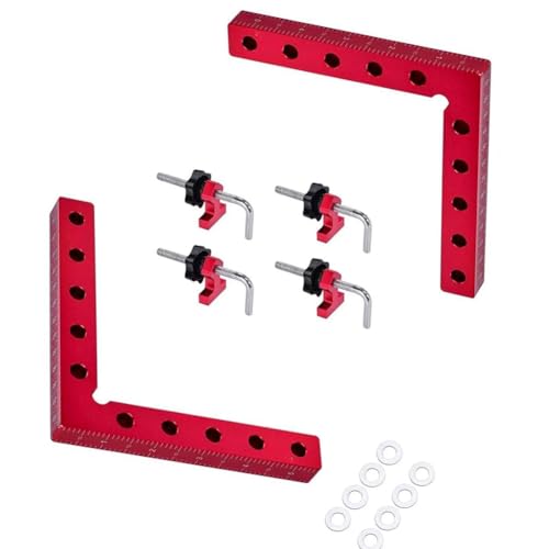Bloepum 90° Positioning Squares Right Angle Clamps for Woodworking Corner Clamp Carpenter Clamping Tool for Cabinets