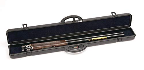 Negrini Luxury Barrel Case – Hard Case for Shotgun Barrels and Extra Forearm – Fits 1 Barrel Up to 36” – Airline Approved, Lightweight Double Wall, TSA Locks – Made in Italy – Black/Blue - Luxury Trim
