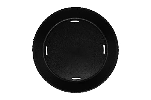 G.E.T. RB-892-BK-EC Round Serving Basket with Base, 9", Black (Set of 4)