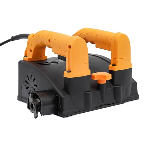 Fraise à béton, ponceuse à béton, 1200 W, raboteuse à rouleau portable, avec câble, 4000 tr/min, système d'aspirateur, 26 lames, profondeur de rabotage...