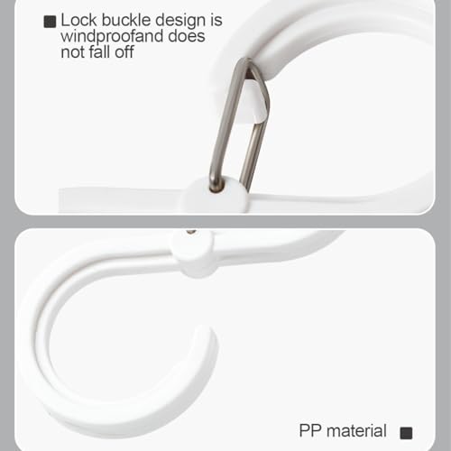 QEDBOJE 10 Stück Anti-Drop Aufhänger - S-förmige Haken für Küche, Badezimmer, Schlafzimmer, Büro, Garten