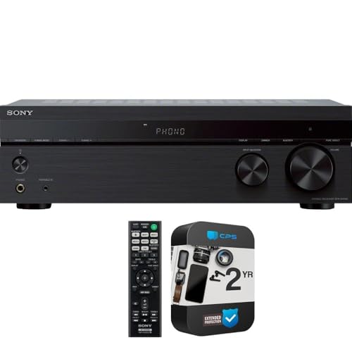 Sony STRDH190 2-Ch Stereo Receiver with Phono Inputs and Bluetooth Bundle with 2 Year CPS Enhanced Protection Pack