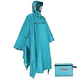 Andake Waterproof Durable Rain Poncho,Re...