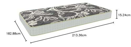 Image of COIR FIT Health Plus 6' Inch King Size Natural Rubberised Coir Mattress(84x72x6, White)