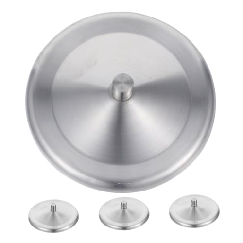 Ipetboom 4pcs Stainless Steel Mug Covers Lids for Hot Beverages Fit for Coffee Tea Water for Camping Home Use Heat Preserving