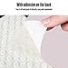 Clear Silicone Cabinet Door Bumpers, 1.3x0.55cm Sound-Dampening Pads, Anti-Scratch Buffer Tool for Furniture, Drawers, Kitchen Cabinets