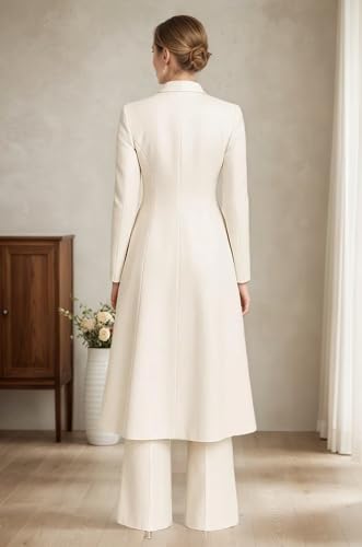 Suits for Women Business Casual 3 Piece V Neck Womens Suit Long Blazer Vest Pants Tuxedo Pant Suit2