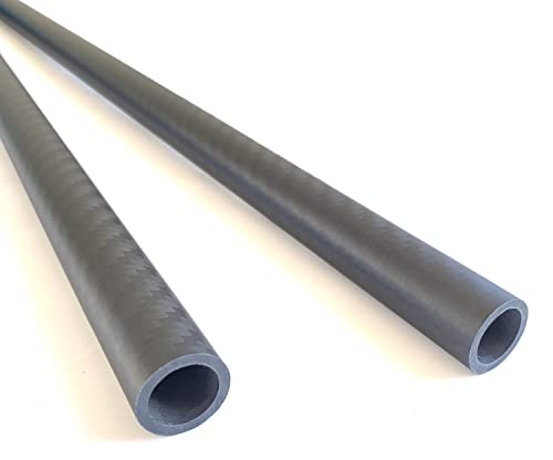 16mm Carbon Fiber Tube 16mmx12mmx500mm 3K roll Wrapped Twill Matte Surface 2pcs
