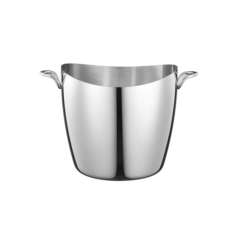 Cubo de Hielo de Acero Inoxidable Estilo Europeo para champán, Ideal para Decorar tu Vino y Cerveza.