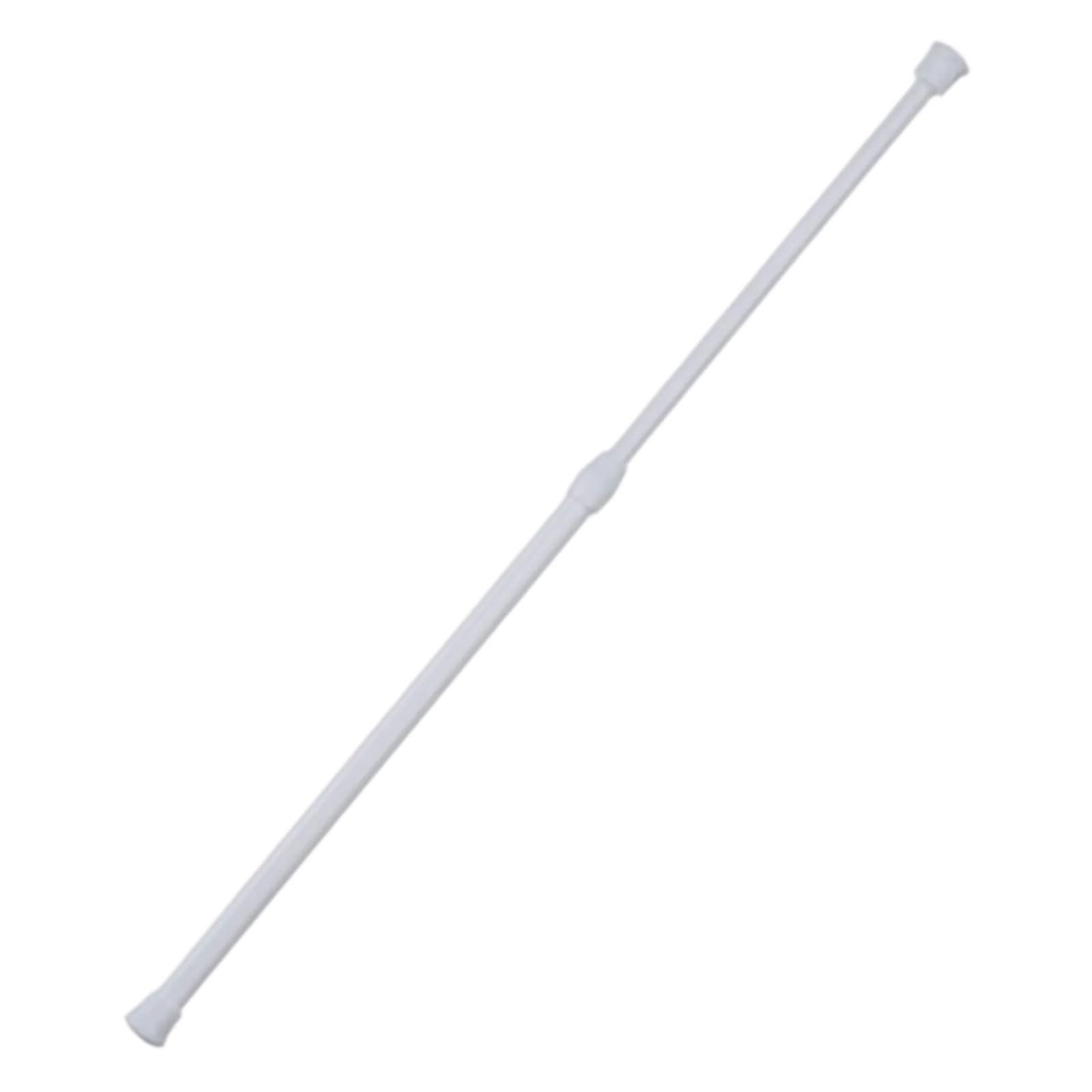 2Pcs Adjustable Customizable Curtain Rod Extendable No Drilling Metal Telescopic Pole For Bathtub Shower Doorway for Bathroom(30-50cm)