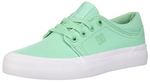 DC Unisex-Child Trase TX Girls Skate Shoe, Mint, 11 M US Little Kid