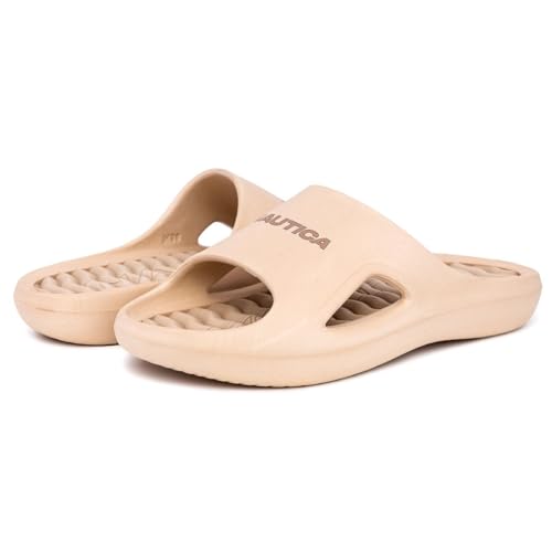 Image of Nautica Men's Athletic Slides Sport Shower Sandals for Indoor & Outdoor - Lightweight, Durable and Comfortable