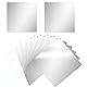 ADERTOS 10 Stk Aluplatten 20 * 20cm Aluminiumblech Alublech 0.5mm Aluminium Platte Blech Silber Metallplatte mit Schutzfolie Stanzbleche Übungsplatte für Modellbau Messebau DIY Projektieren Basteln