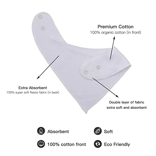Lnglat LNGBB006-1 3-Pack Baby Bandana Drool Bibs thumb #2