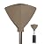 Easy-Going Patio Heater Cover with Zipper and Storage Bag, Waterproof Outdoor Round 34"D Heater Cover Top for Standing Heat, Dustproof, UV-Resistant (Top Cover Only, Camel)