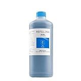 Forgekael Inchiostro pigmentato 8 colori X 1000 ml compatibile con stampante Pro 4000 4800 4880 7800 7880 9800 9880 7500 7600 9500 9600(Cyan)