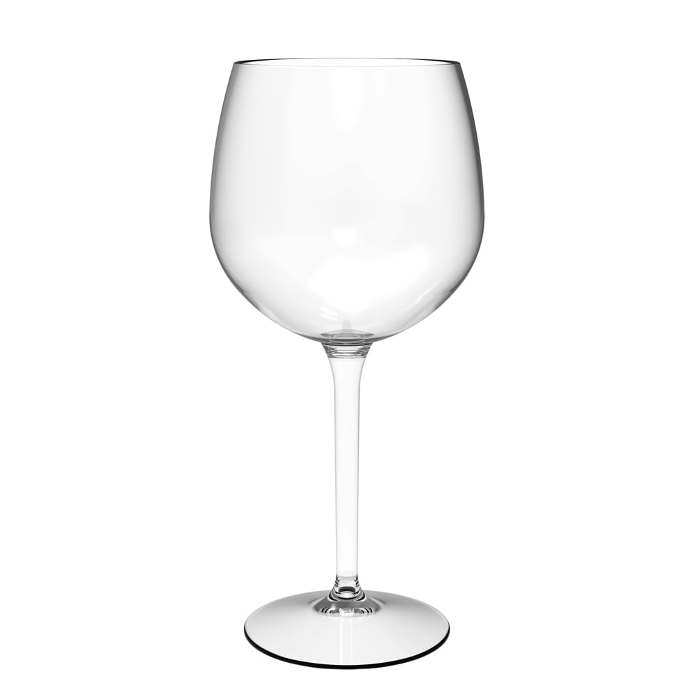 Ballon Gin Tonic Glas Weinglas aus Kunststoff bruchsicher Cocktailglas Plastik Transparent 62 cl. Set 6 Stück