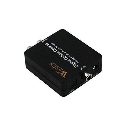Wiistar Fiber Optical Decoder Support Ac3/Dts/Toslink Coaxial Digital To Analog Audio L/R Decoder 3.5Mm Earphone #TOP2
