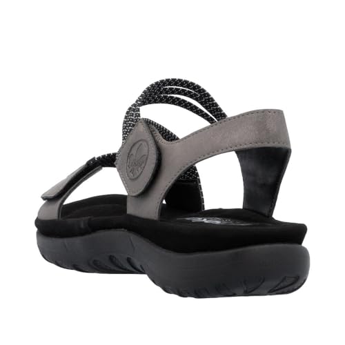 Rieker 64870 Franja Women's Strap Sandals – Comfortable Lightweight Hiking Footwear with Adjustable Hook and Loop Closures, Flexible Sole for Everyday Wear4