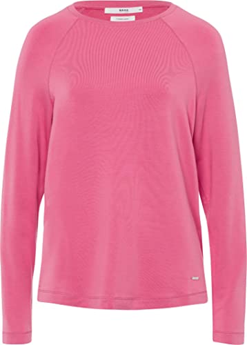 BRAX Damen Style Carina Schlichtes Langarmshirt in Thermo Qualität Sweatshirt, ICED Rose, 46 Cover