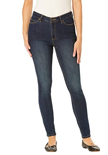 Woman Within Premium Slim-Leg Stretch Jeans #TOP25
