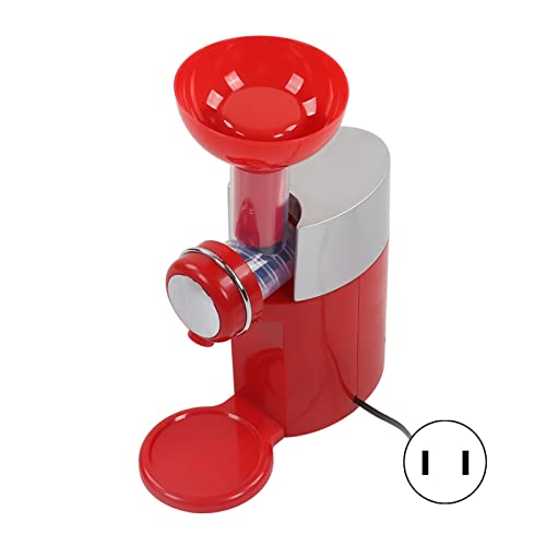 Máquina de Sorvete Vermelha Fácil Limpeza Durável Melhor Sabor Máquina de Fazer Sobremesas de Frutas
