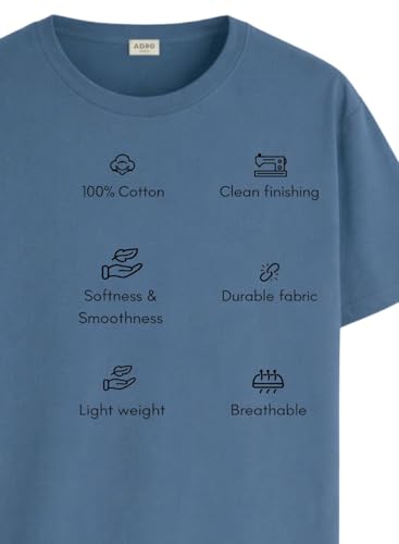 Image of ADRO Printed Tshirt for Men | Cotton Printed T-Shirt | Regular Fit Casual Mens T-Shirts | Premium Summer Tshirts