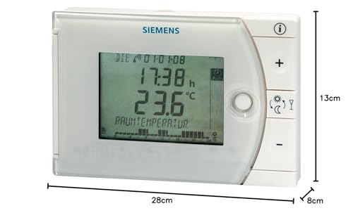 Termostato Siemens con ajuste de temperatura ambiente analógico y alta precisión 3
