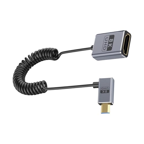 Câble de caméra enroulé 8K v2.1 micro-câble coaxial 48Gbps