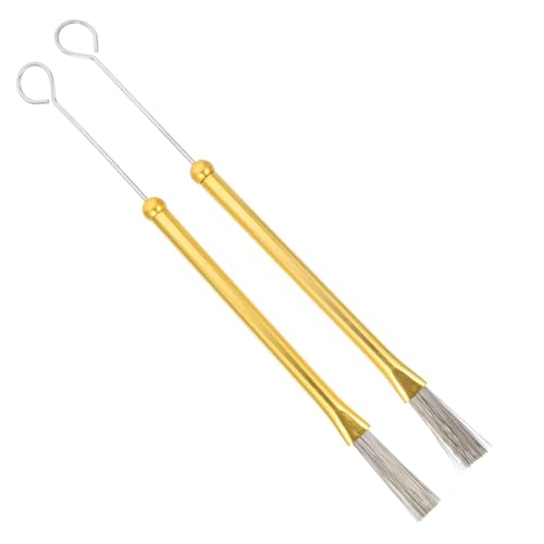 LIFKOME 1Pair Drum Brush Wire Sticks for Jazz Drums Comfortable Grip Soft Tones Suitable for Drum Set Performance Durable and Balanced Design Excellent Articulation and Volume