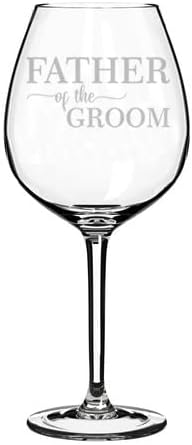 MIP Wine Glass Goblet Gift Father Of The Groom (17 oz Stemless)
