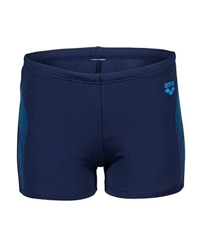 Foto von arena Jungen Boy's Short Graphic Swim Trunks, Navy-Turquoise, 152 EU