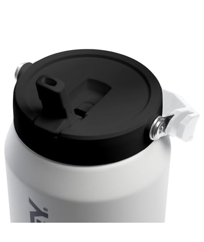 Image of Stanley IceFlow 2.0 Flip Straw Jug with Handle 64 oz | Twist On Lid and Flip Up Straw | Leakproof for Travel and Sports | Insulated Stainless Steel | BPA-Free | Chalk