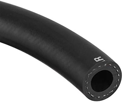 uxcell 1/2 inch ID Fuel Line Hose, 7/8 inch OD 2ft Black Oil Hose for Small Engines