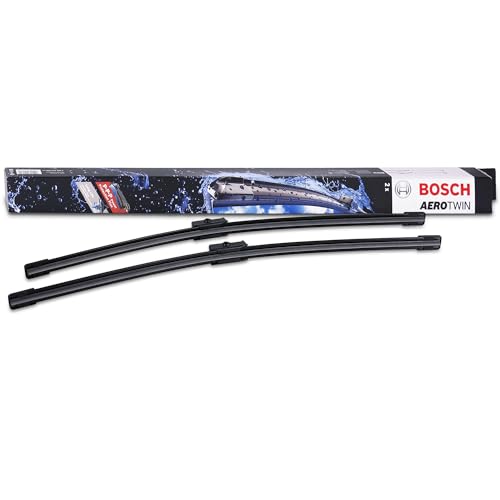 Image of BOSCH 3397118925 AeroTwin Wiper Blades - Set of 2 (21 inch& 21 inch) Side Lock 22mm | Driver and Passenger Side Original Equipment Replacement Blades